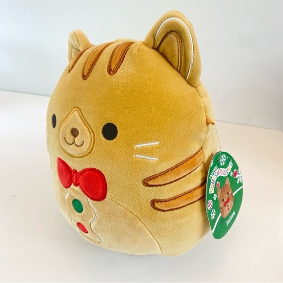 Squishmallows Jones the Gingerbread Cat 8” Christmas plush NWT - Picture 2 of 11